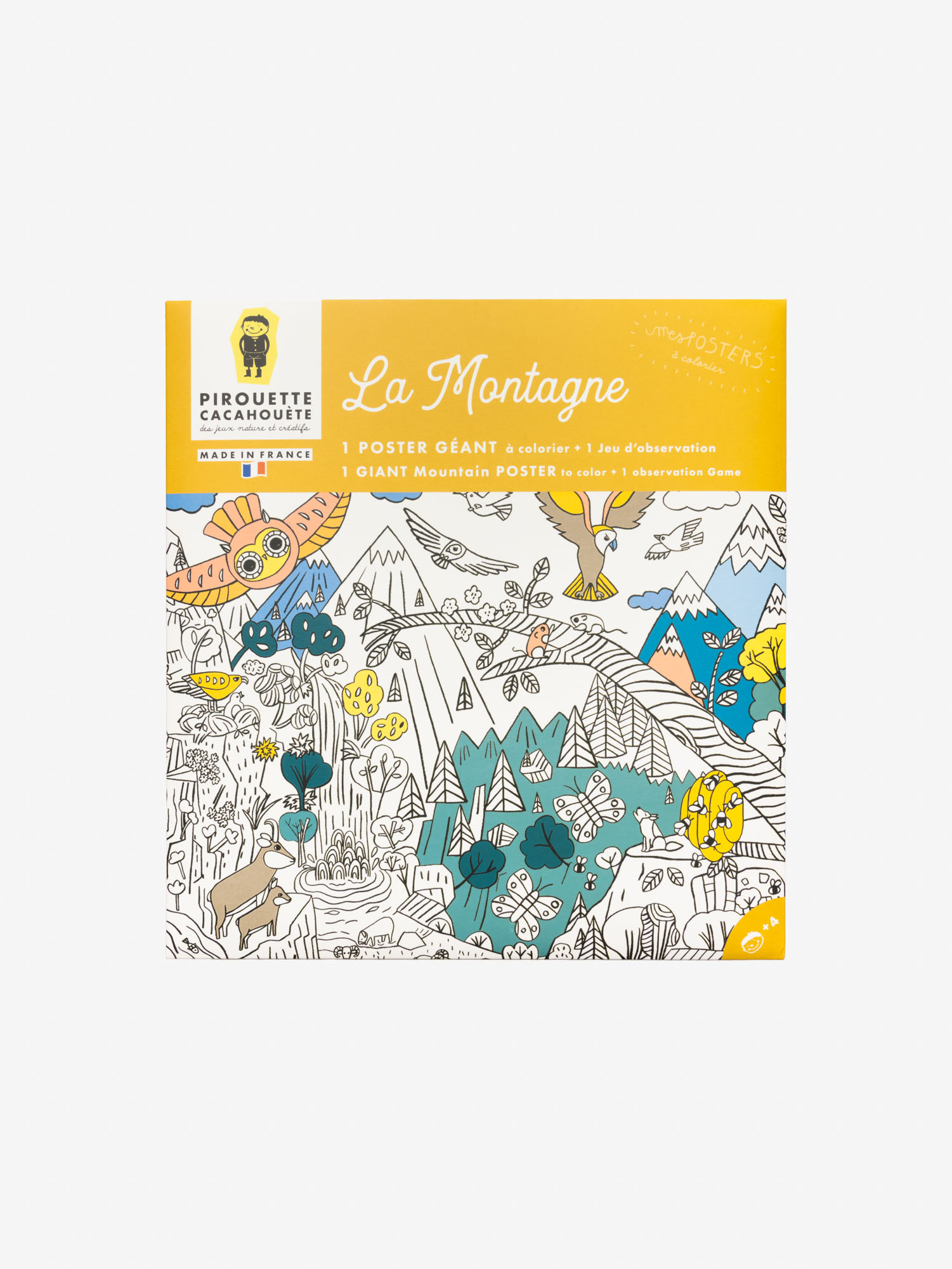 La Montagne - Poster géant à colorier